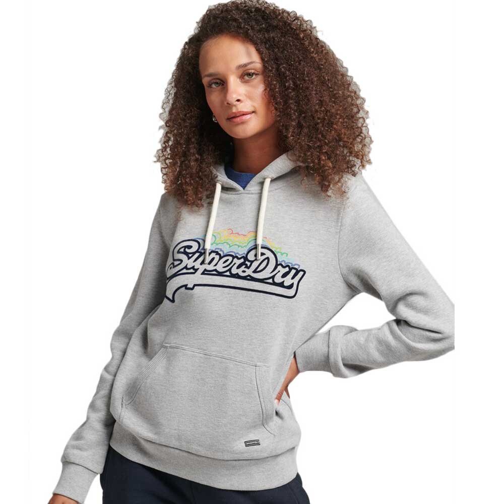 

Худи Superdry Vintage Vl Rainbow Class, серый