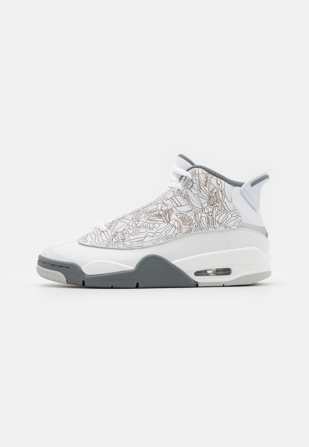 

Баскетбольные кроссовки AIR JORDAN DUB ZERO (GS), цвет white/cool grey/metallic silver