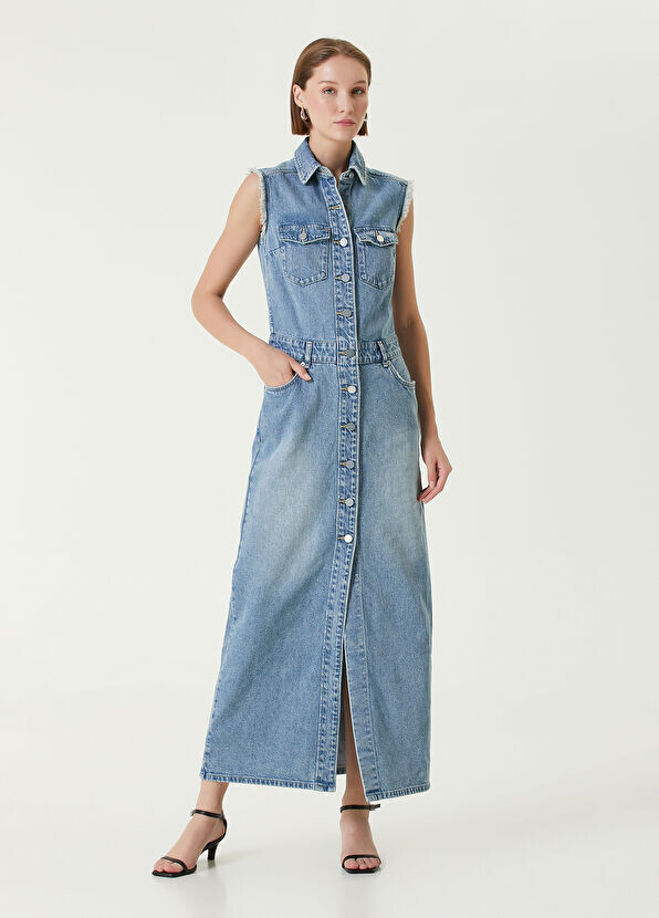 

Джинсовое платье Блэр Allsaints, голубой