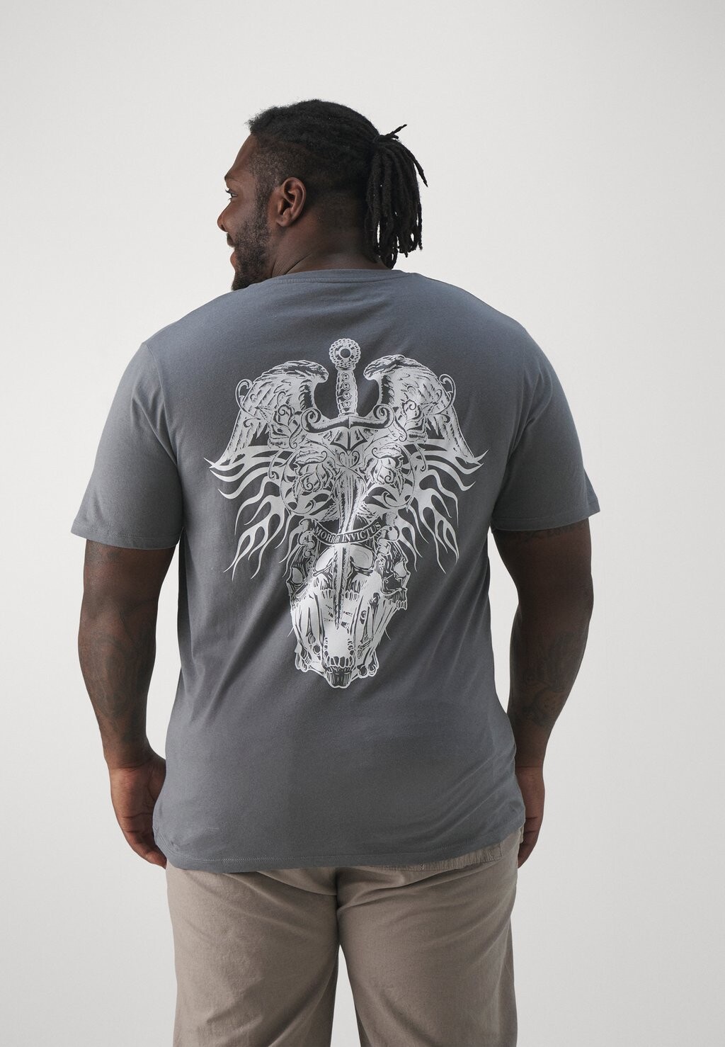 

Футболка с принтом JORMORIOR TEE CREW NECK Jack & Jones, серый