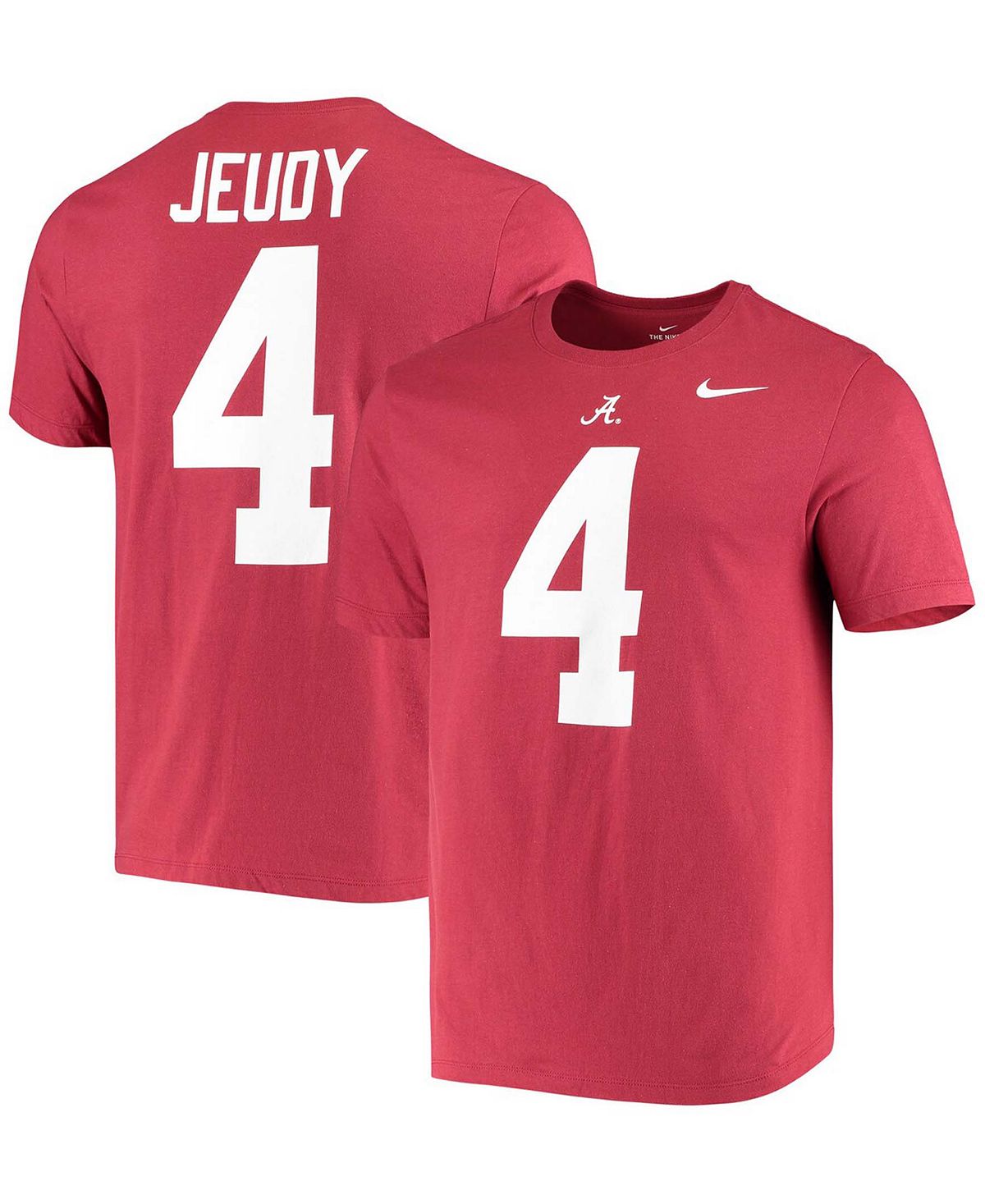 Мужская футболка с именем и номером выпускника Jerry Jeudy Crimson Alabama Crimson Tide Nike мужская черная камуфляжная футболка alabama crimson tide veterans nike