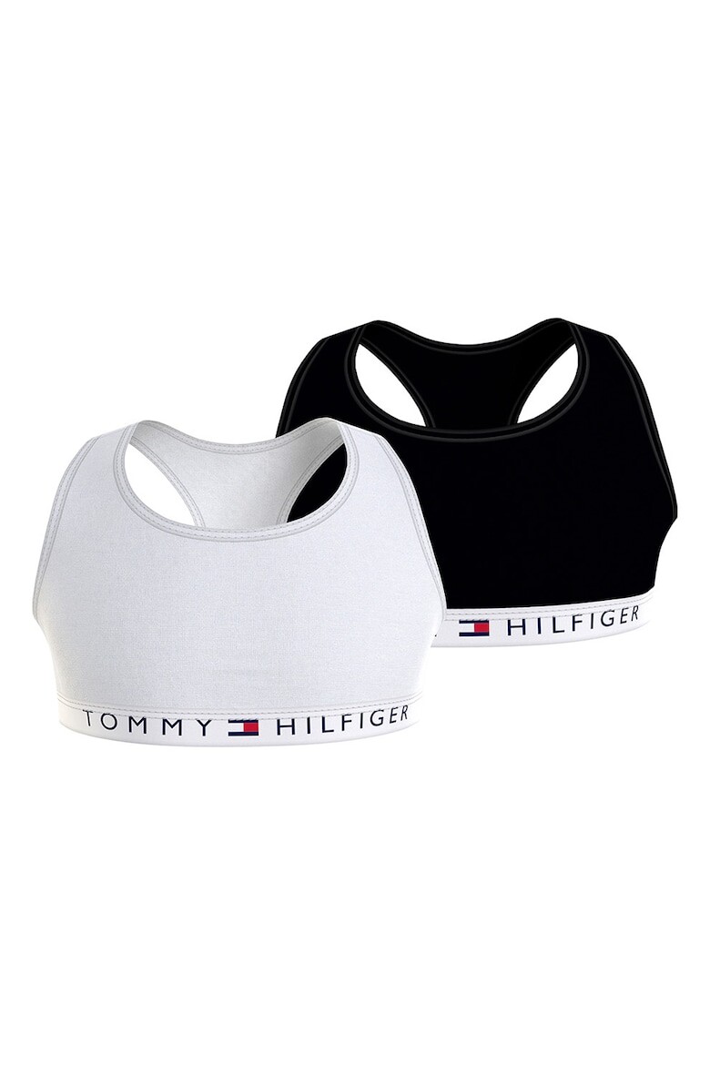 

Спортивные бюстгальтеры на резинке с логотипом - 2 пары Tommy Hilfiger, черный