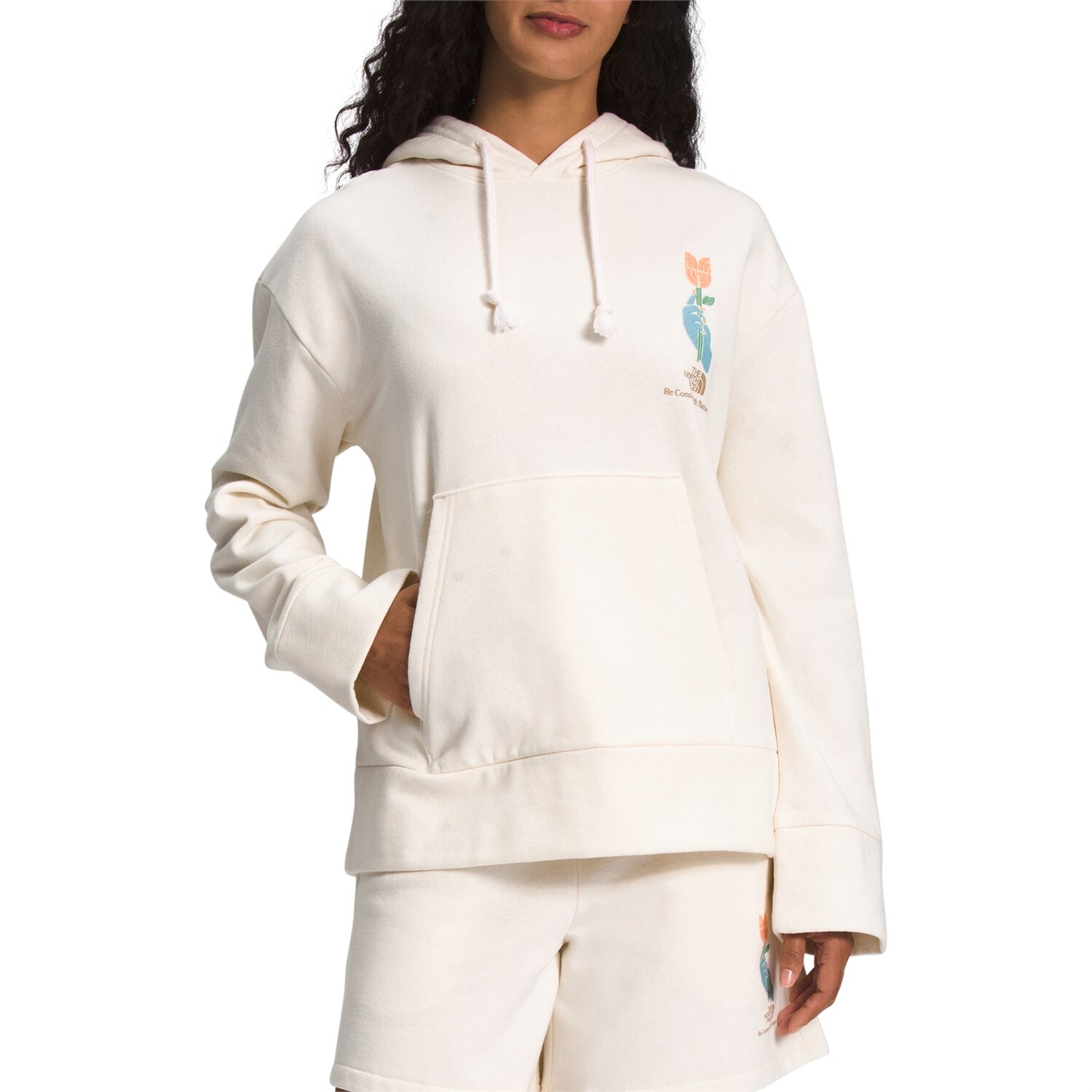 

Худи The North Face Earth Day Oversized Fit, цвет Unbleached/Utility Brown