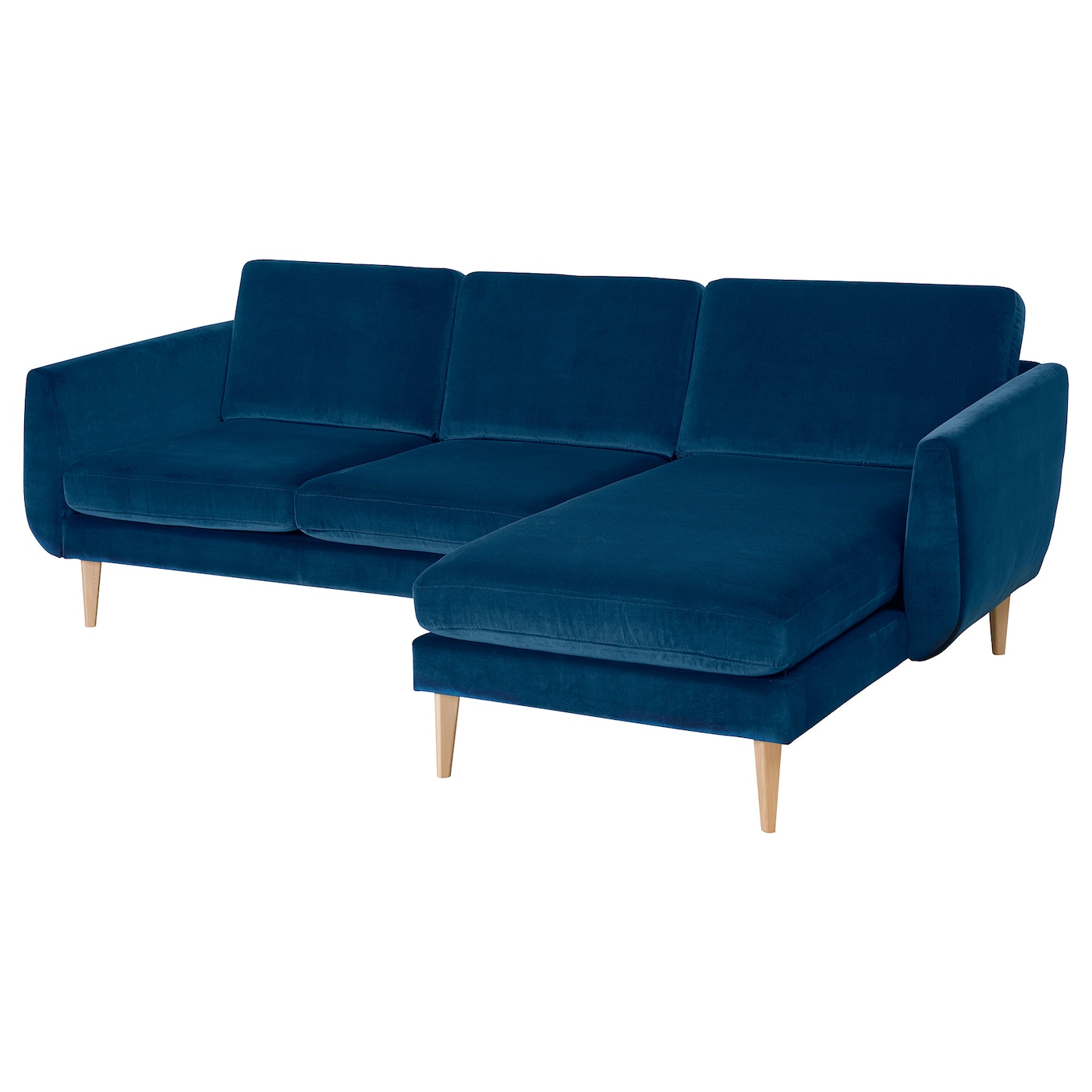 цена СМЕДСТОРП 3-местный диван + диван, Дюпарп/темно-зелено-синий дуб SMEDSTORP IKEA