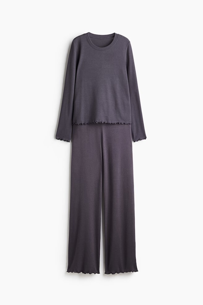 

Рубашка и брюки для сна H&M, серый