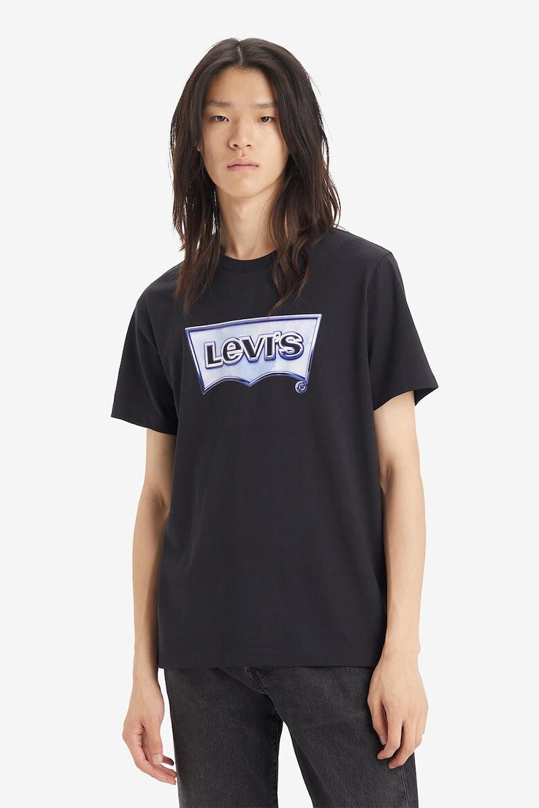 

Хлопковая футболка с логотипом Levi'S, черный