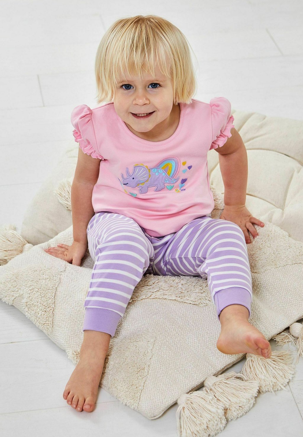 Комплект одежды для сна 2-PACK DINO-REGULAR FIT SET JoJo Maman Bébé, цвет pink