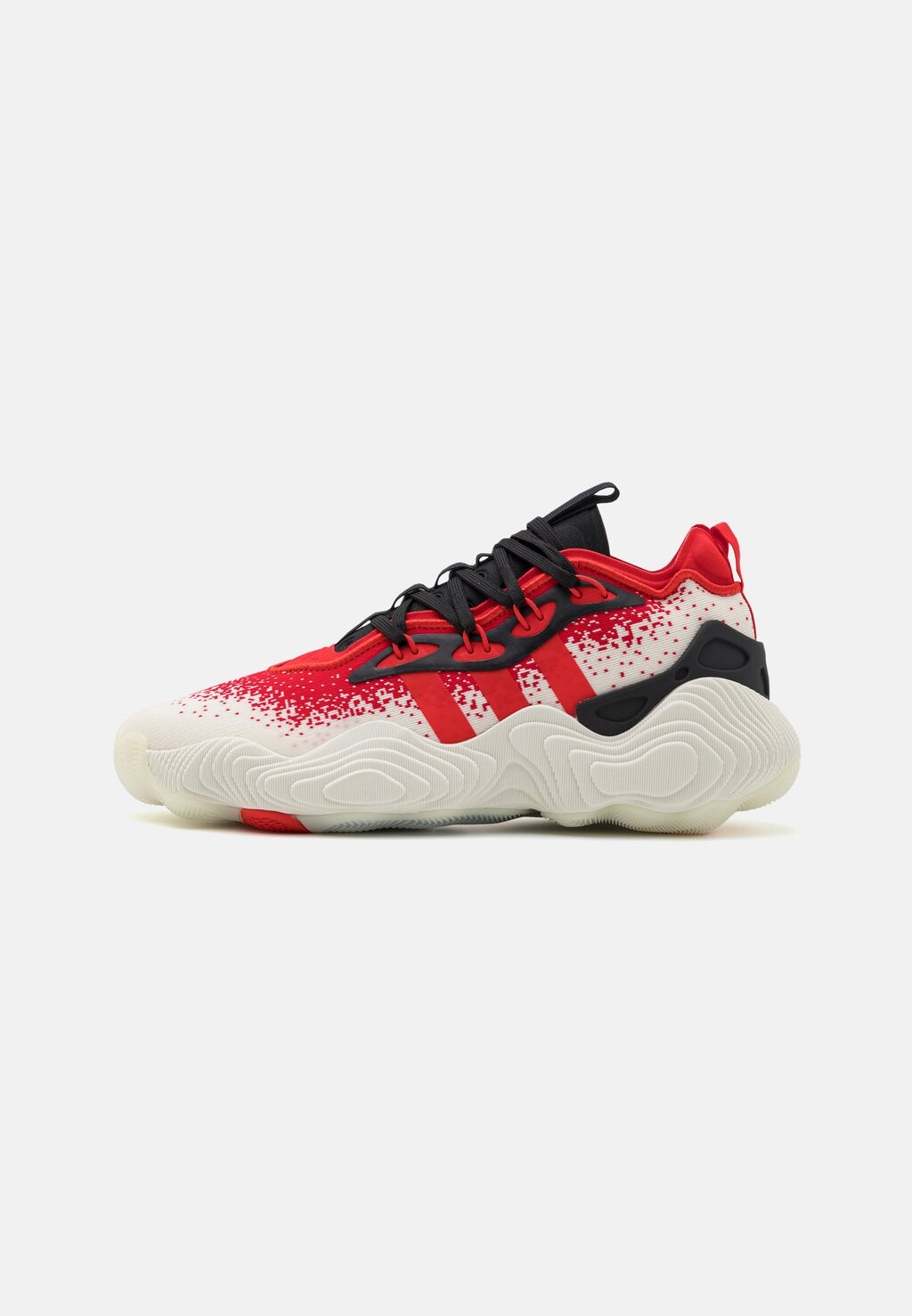 

Баскетбольные кроссовки Trae Young Adidas, цвет off white vivid red core black