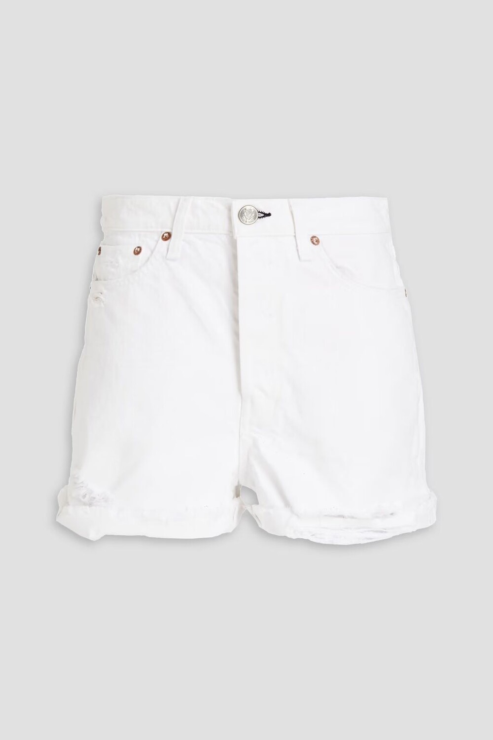 

Джинсовые шорты Maya с потертостями Rag & Bone, белый