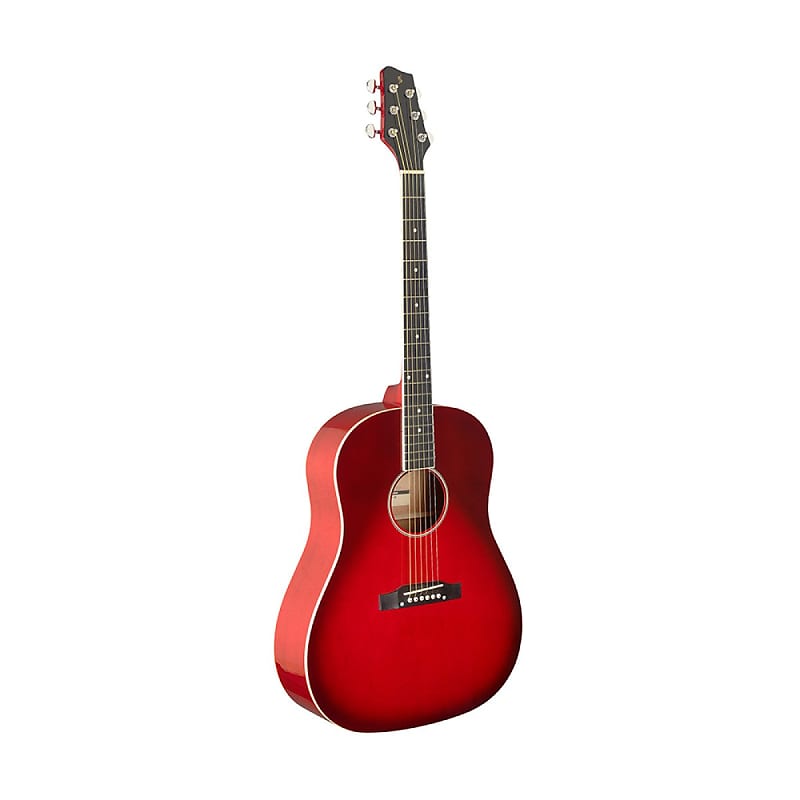Акустическая гитара Stagg Slope Shoulder Dreadnought Guitar - Red - SA35 DS-TR