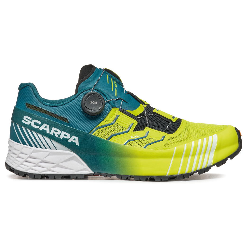 Кроссовки для бега по пересеченной местности Scarpa Ribelle Run Kalibra HT, цвет Lime Green/Deep Lagoon