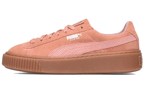 

Замшевые кроссовки Puma на платформе розовые