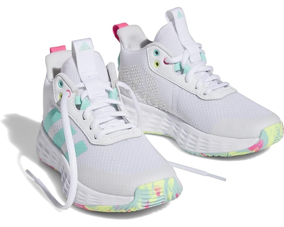 

Кроссовки Adidas Own The Game 2.0, цвет Footwear White/Flash Aqua/Lucid Pink