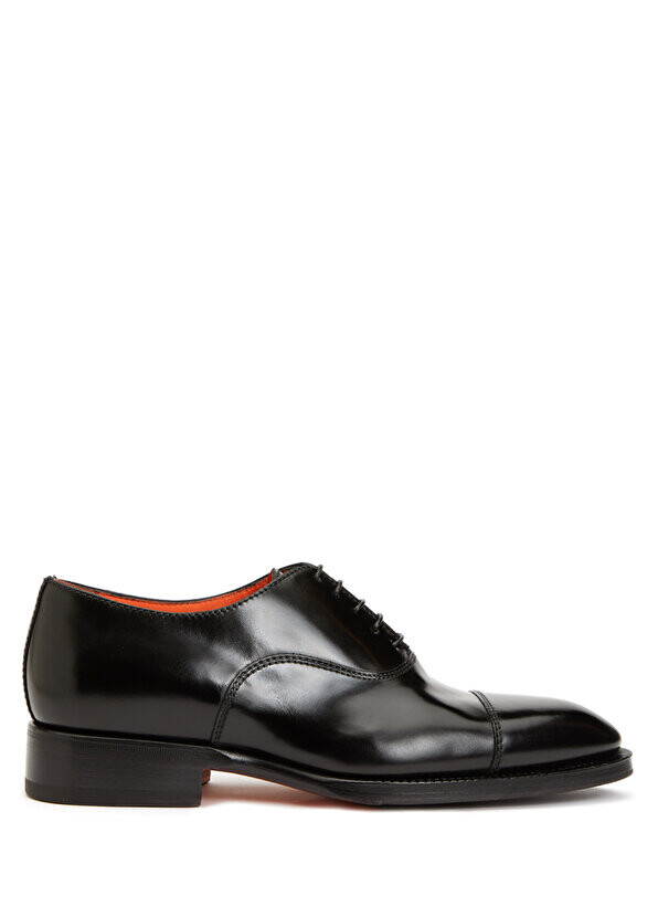 

Черная мужская кожаная обувь Santoni