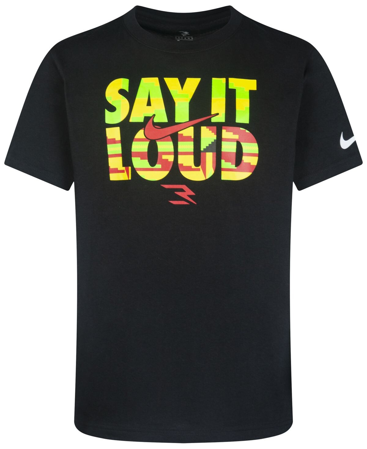 

Футболка Say It Loud с короткими рукавами для больших мальчиков Nike 3BRAND by Russell Wilson