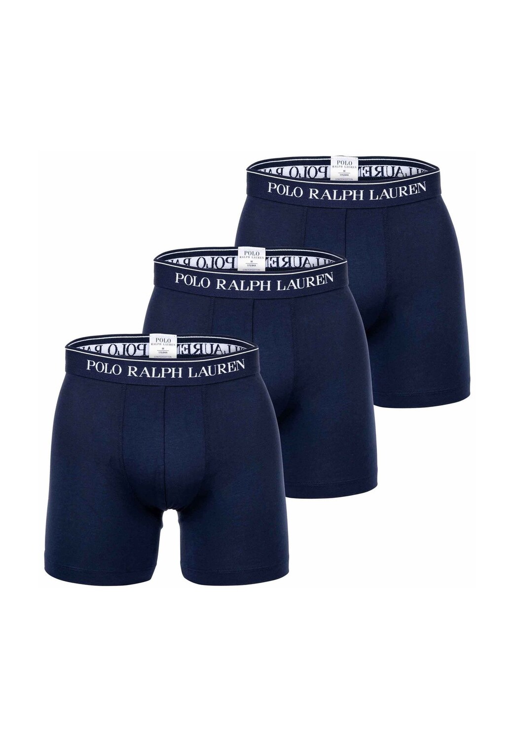

Мужские боксеры, 3 шт. в упаковке - BOXER BRIEF - 3 PACK, хлопок стрейч, пояс с логотипом RALPH LAUREN, темно-синий