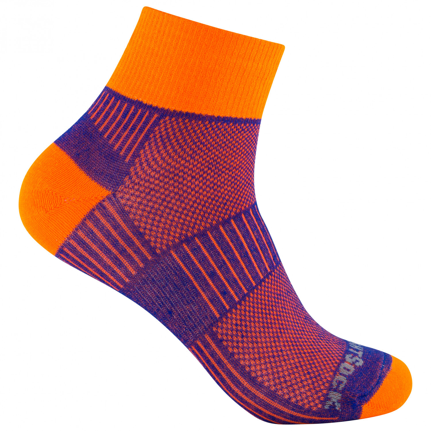 

Походные носки Wrightsock Coolmesh II Quarter, цвет Royal/Orange