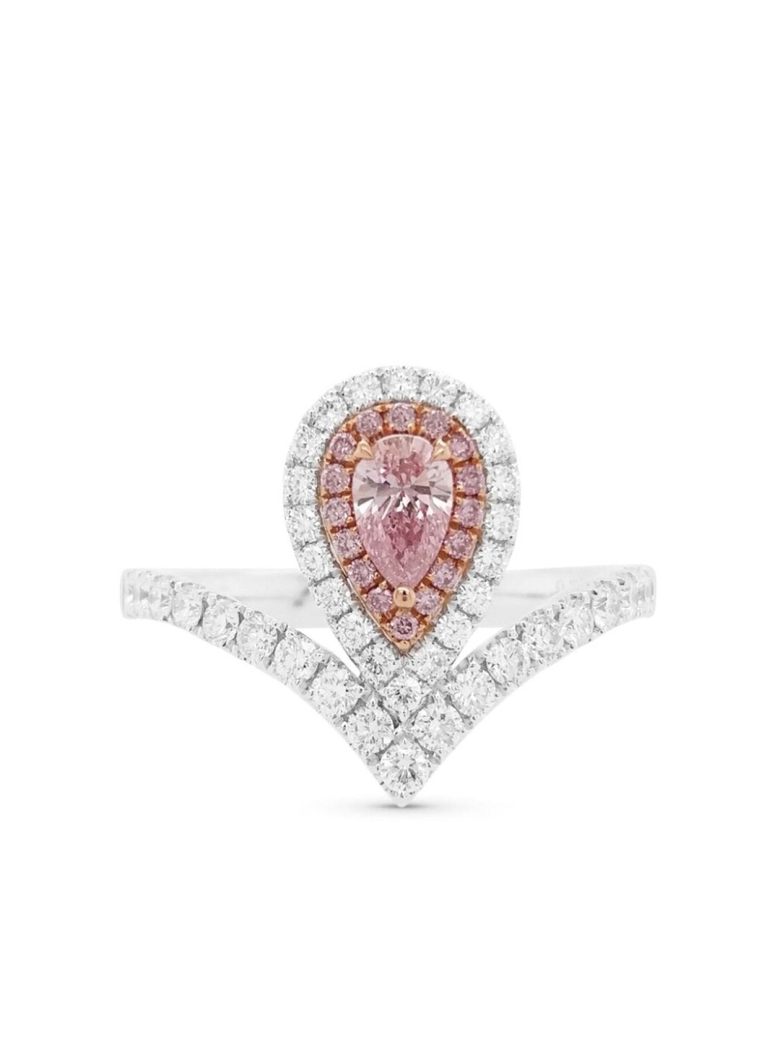 

Кольцо из белого золота с бриллиантами HYT Jewelry, серебряный