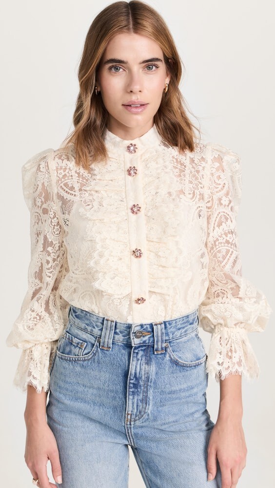 

Блуза Zimmermann Lace, кремовый