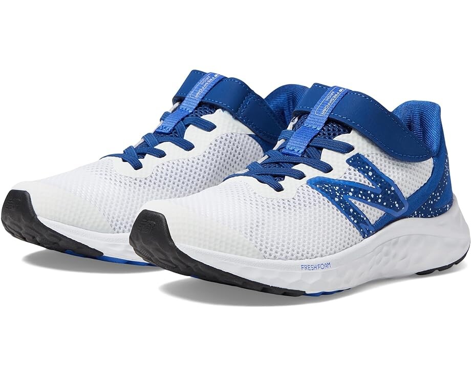 

Кроссовки New Balance Fresh Foam Arishi v4 Bungee Lace with Hook-and-Loop Top Strap, цвет White/Night Sky