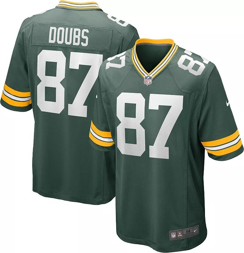 

Мужское джерси Nike Green Bay Packers Romeo Doubs #87 Green Game