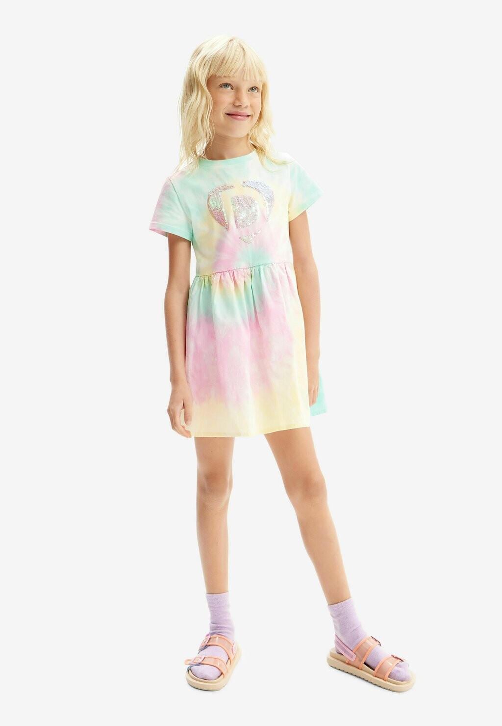

Повседневное платье TIE DYE COMBINATION Desigual, цвет red