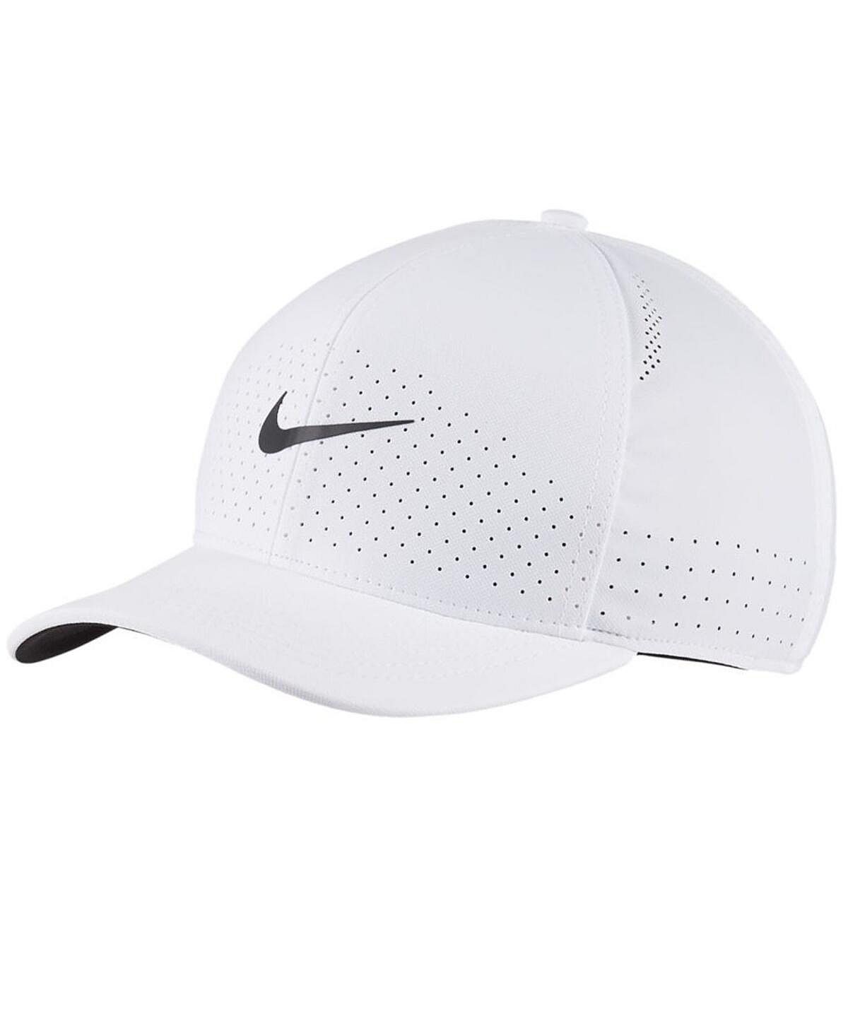 Мужская белая шляпа Classic99 Swoosh Performance Flex-DNU Nike