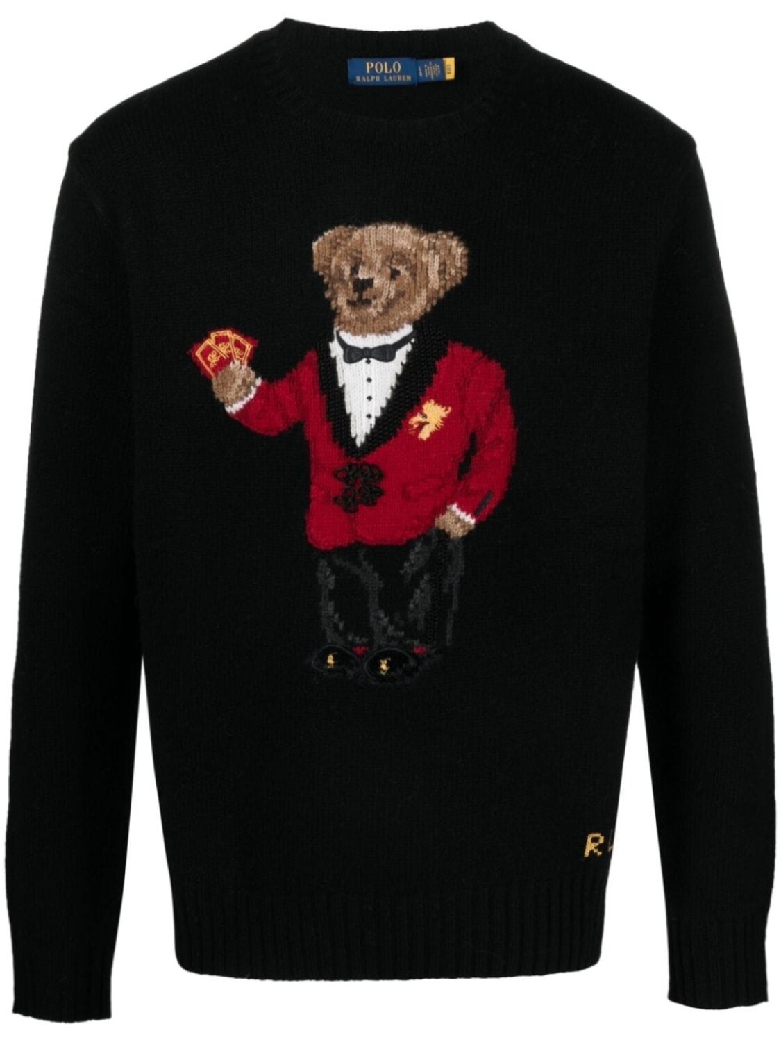 

Polo Ralph Lauren шерстяной джемпер Lunar New Year Polo Bear, черный