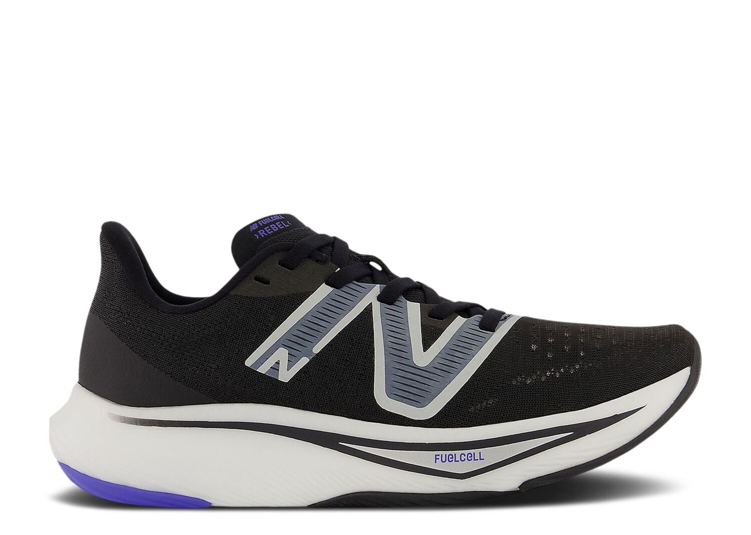 

Кроссовки New Balance Wmns Fuelcell Rebel V3 'Black Vibrant Spring Glo', черный