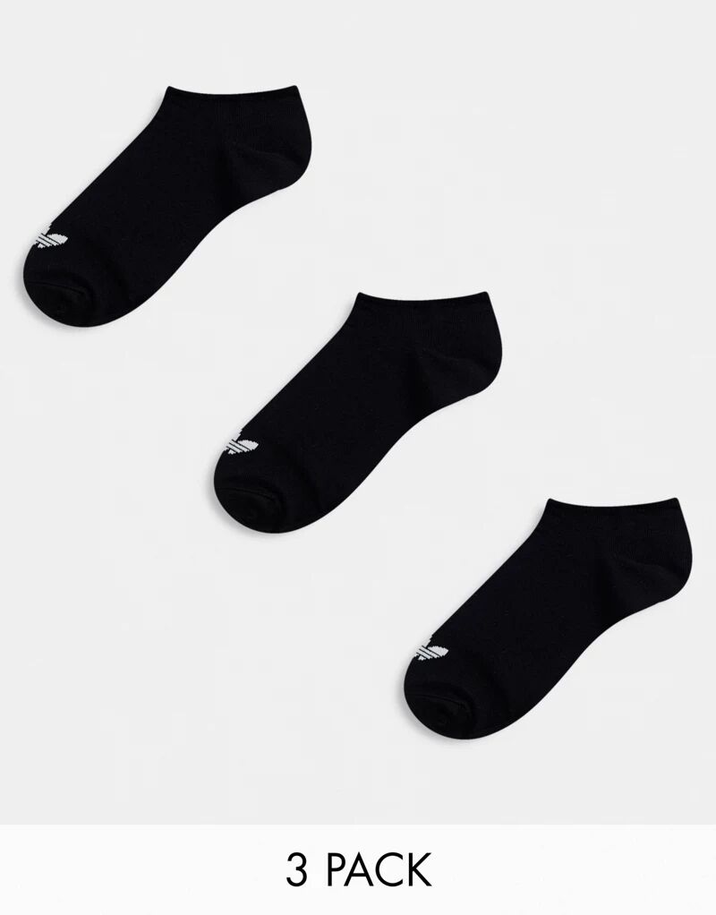 цена Возьмите с собой 3 пары черных носков Adidas Originals