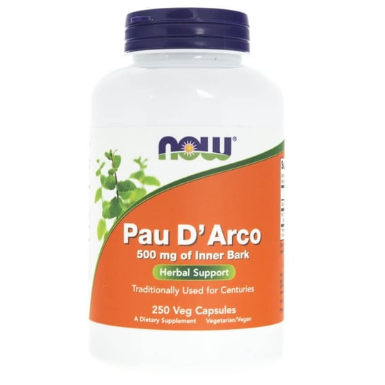 Now Foods, Биологически активная добавка Pau D'arco 500 мг, 250 капсул биологически активная добавка мака 500 мг now foods 250 капсул