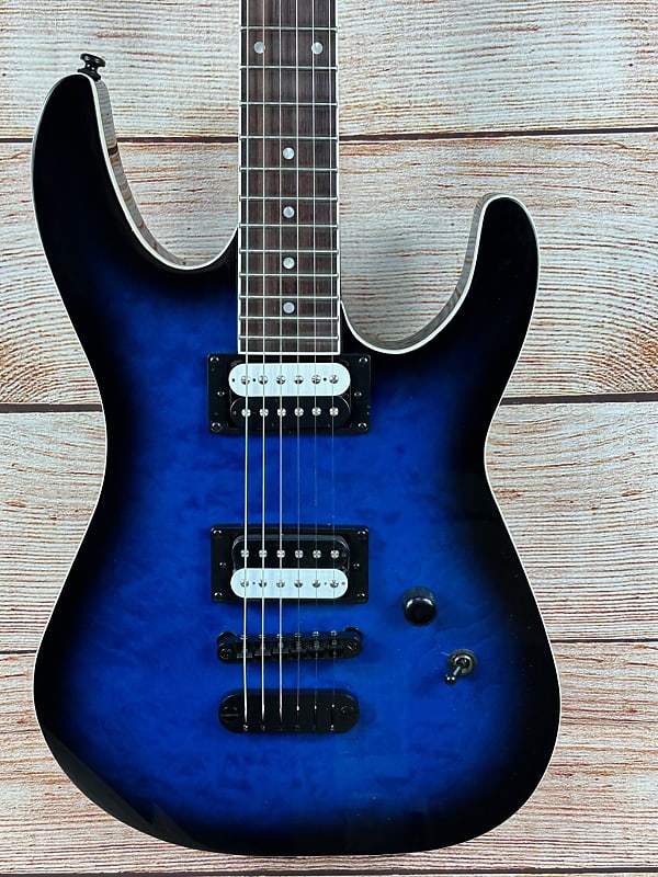 Электрогитара Dean MDX X Quilt Maple Electric Guitar Transparent Blue Burst - copy