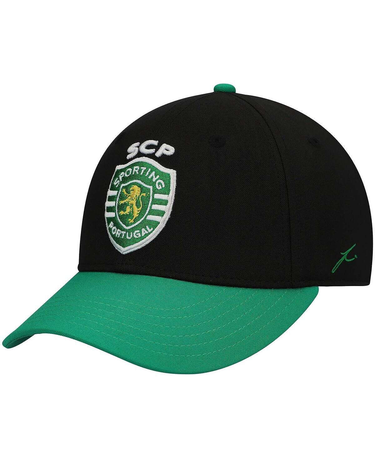 

Мужская черно-зеленая регулируемая кепка Sporting Clube de Portugal Core Fan Ink