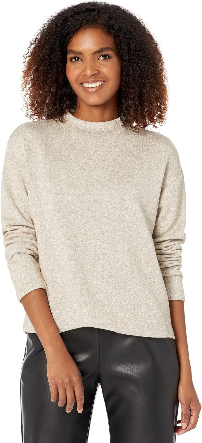 

Рулонный воротник с люрексом Calvin Klein, цвет Heather Latte