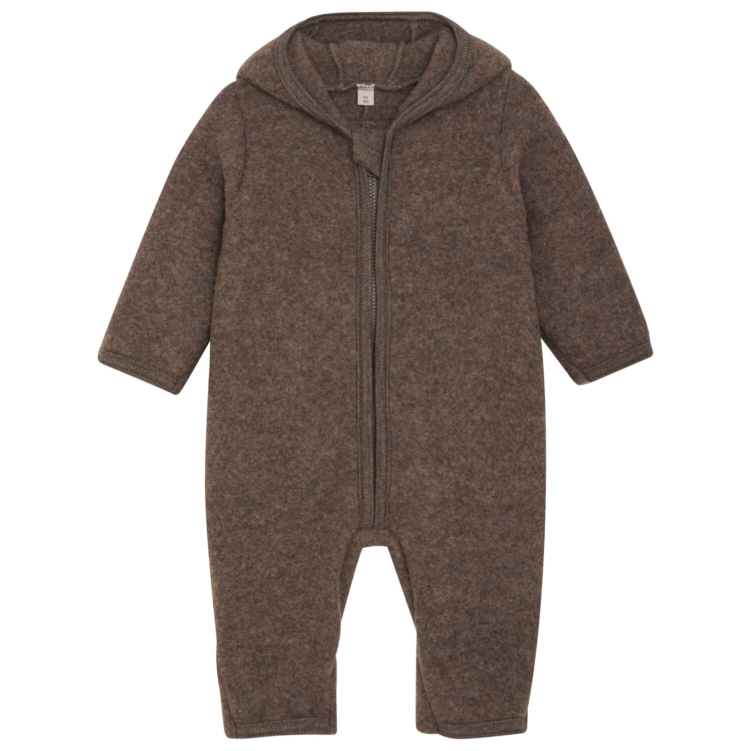 

Комбинезон Huttelihut Baby's Pram Suit Wool Fleece, цвет Brown Melange