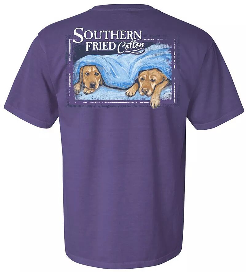 Мужская футболка с коротким рукавом Southern Fried Cotton под прикрытием, виноградный цена и фото