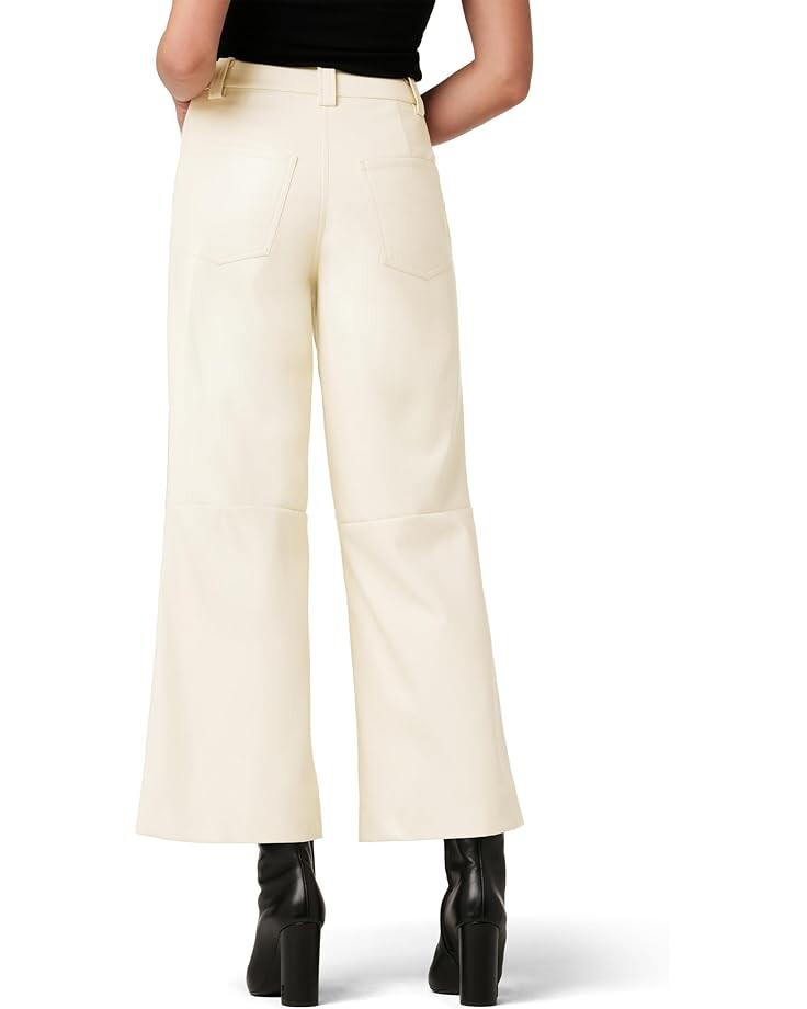 

Брюки Joe's Jeans The Mia Leather Crop Trousers, цвет Eggnog