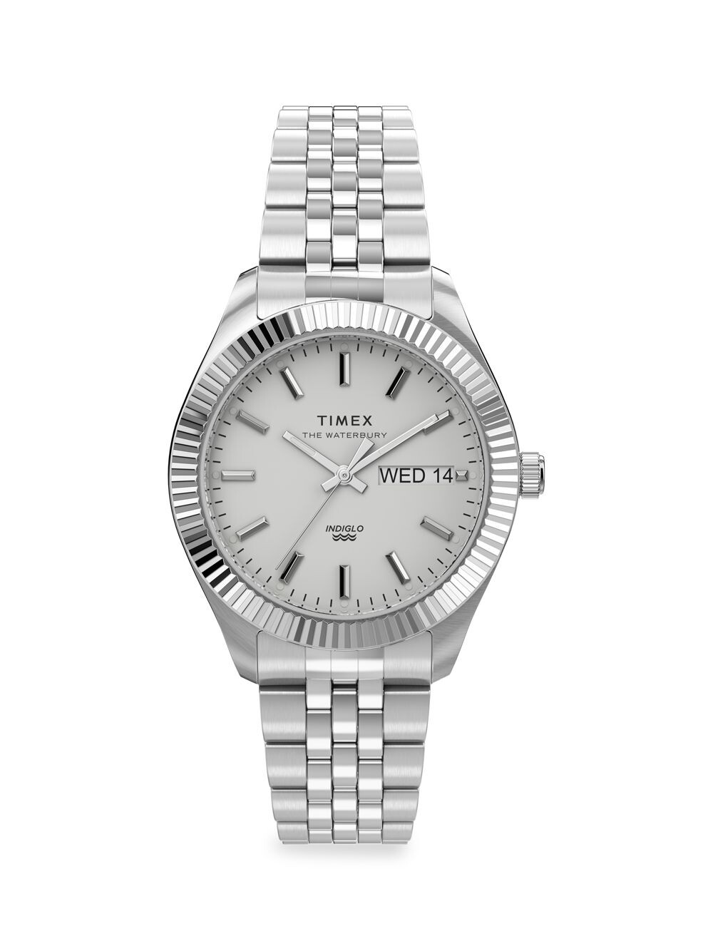 

Часы Waterbury Legacy Boyfriend с браслетом из нержавеющей стали Timex, серебряный