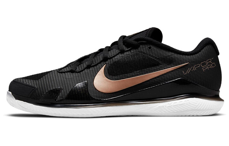 

Теннисные кроссовки Air Zoom Vapor Pro женские с низким верхом, черные/золотые Nike
