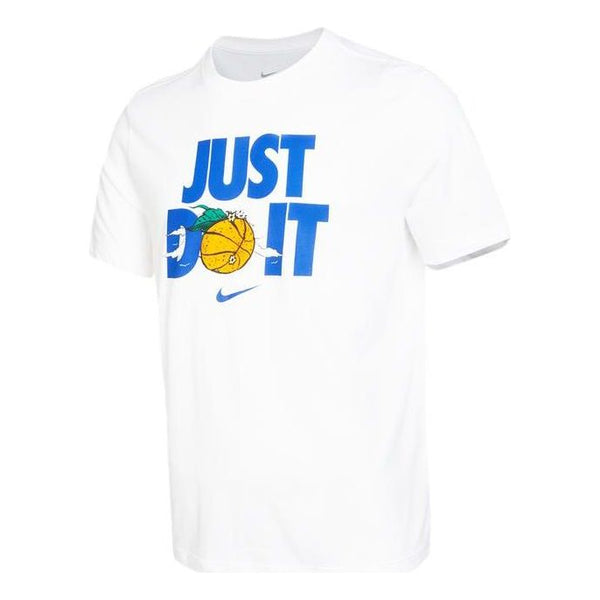 

Футболка Nike Just Do It Alphabet Printing Round Neck Short Sleeve White, мультиколор