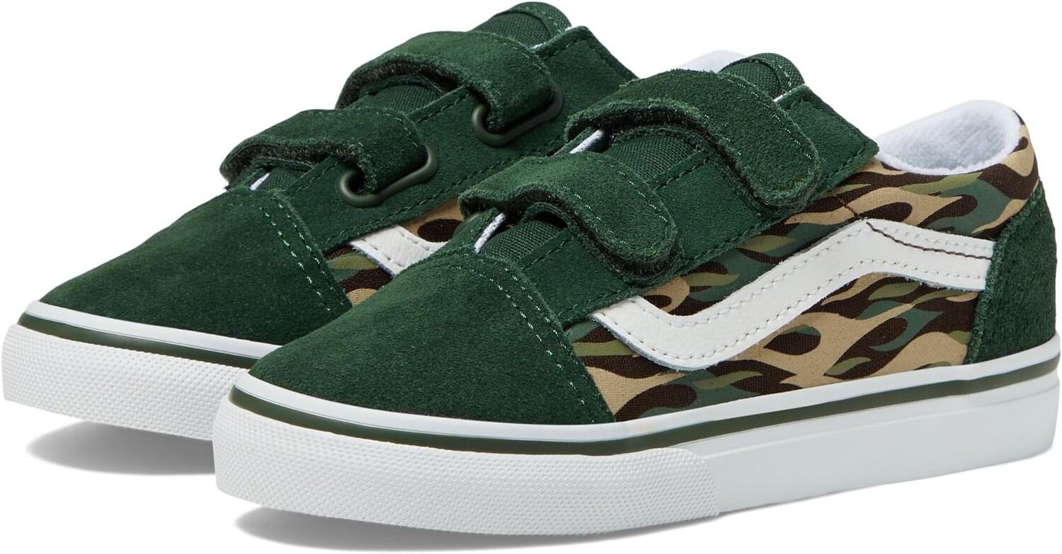 

Кроссовки Old Skool V Vans, цвет Green Multi