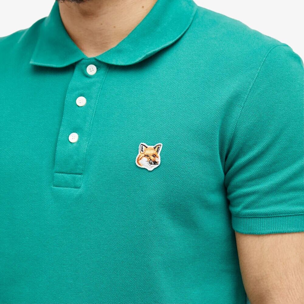 

Maison Kitsune Поло обычного размера с нашивкой в ​​виде головы лисы, зеленый