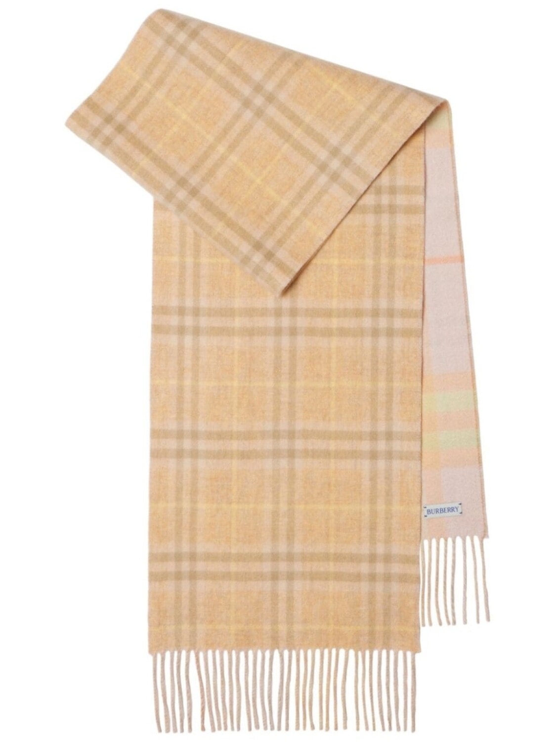

Burberry двусторонний клетчатый кашемировый шарф, нейтральный цвет