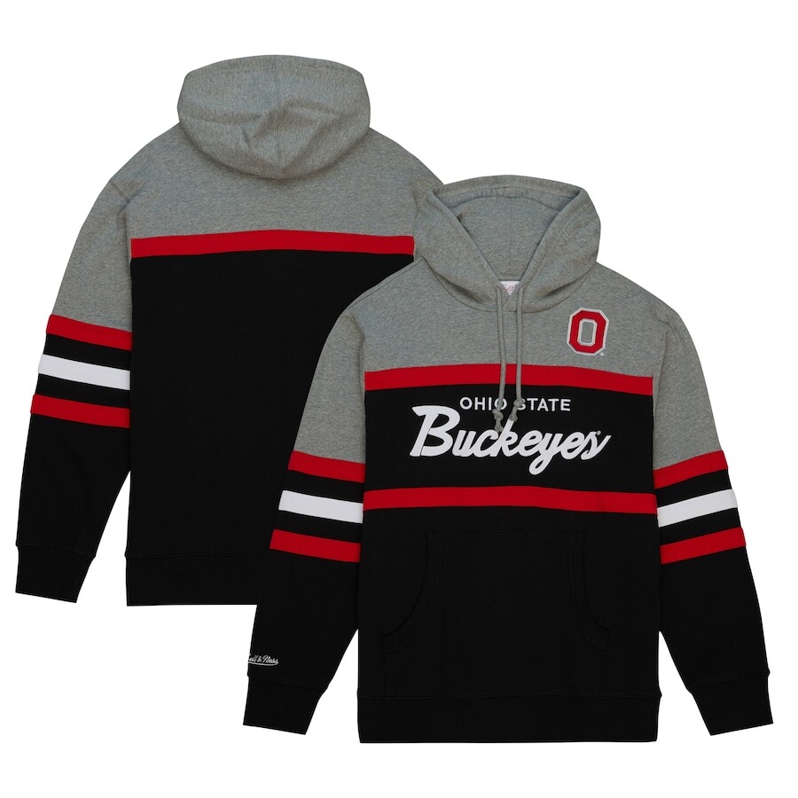 

Пуловер с капюшоном Mitchell & Ness Ohio State Buckeyes, черный