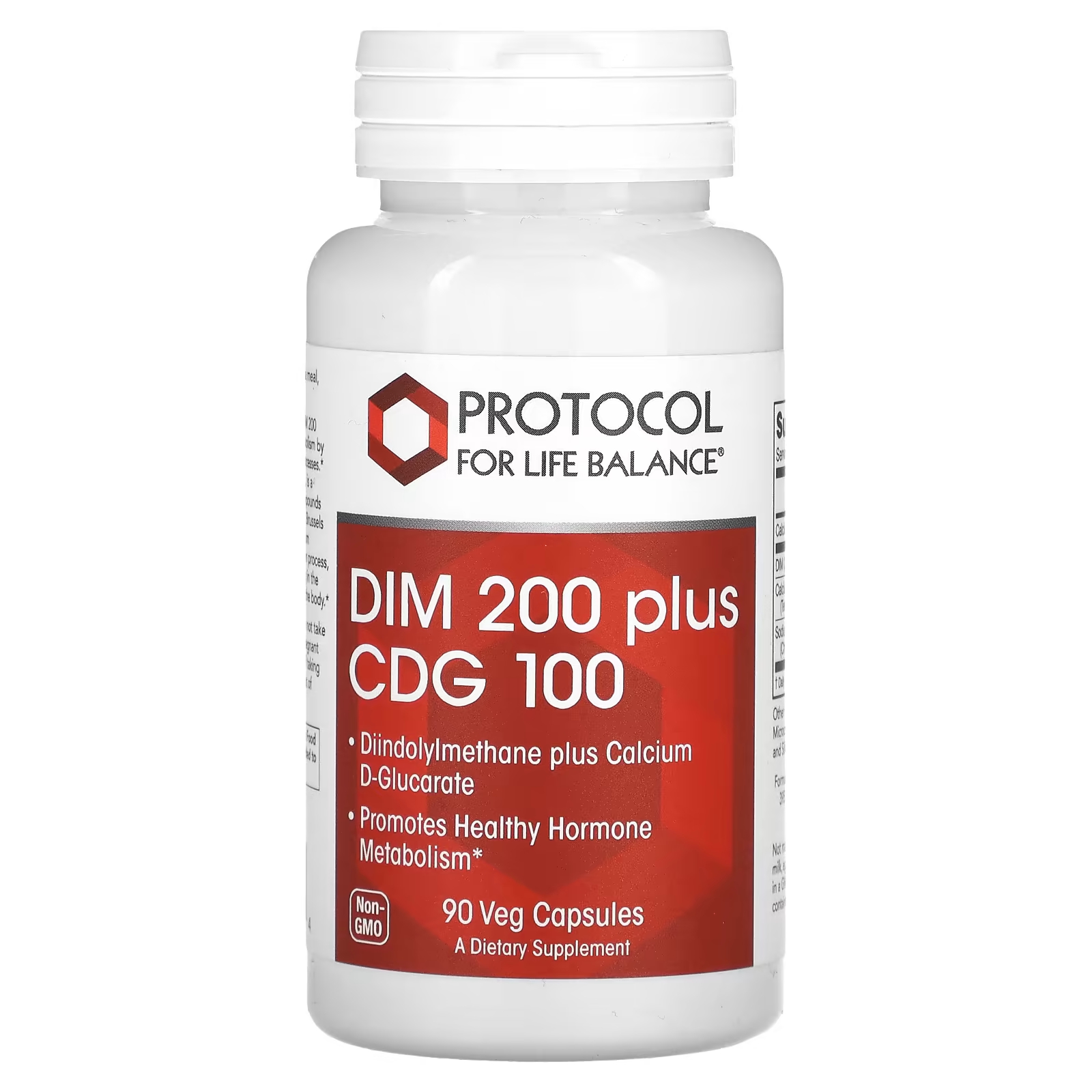 Пищевая добавка Protocol for Life Balance DIM 200 Plus CDG 100, 90 капсул
