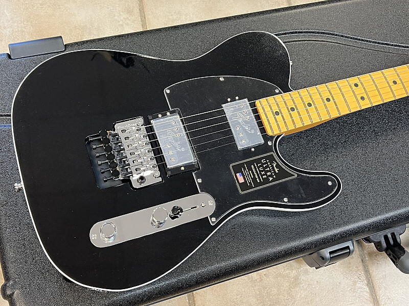 

Электрогитара 2023 Fender American Ultra Luxe Telecaster FR HH Electric Guitar Mystic Black