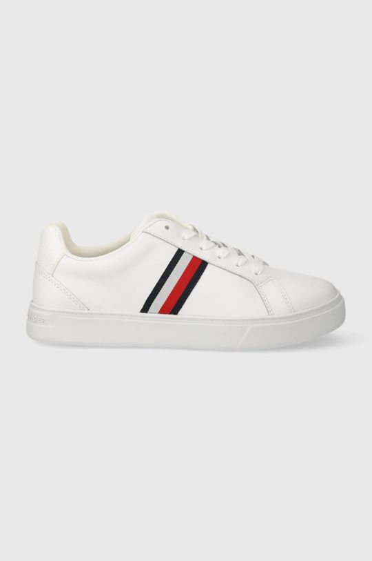 Кожаные кроссовки ESSENTIAL COURT SNEAKER SNEAKER STRIPES Tommy Hilfiger, белый кроссовки essential court sneaker tommy hilfiger белый