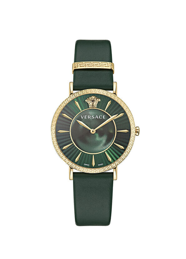

Vrscvejl00322 кожаные женские наручные часы Versace, зеленый