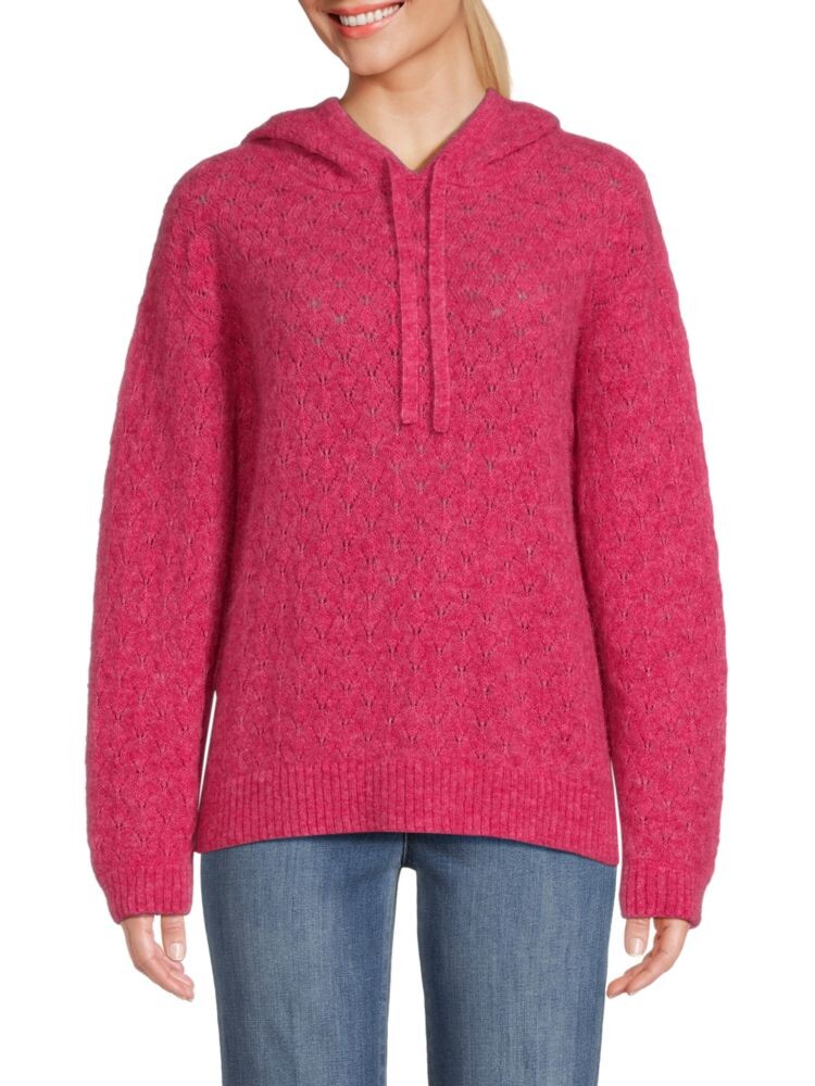 

Толстовка Pointelle Knit Geo Pattern из смеси альпаки Naadam, цвет Rose