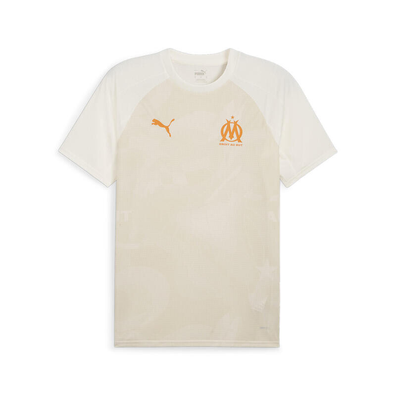 

Мужская предматчевая майка Olympique de Marseille PUMA Pristine Rickie Orange White